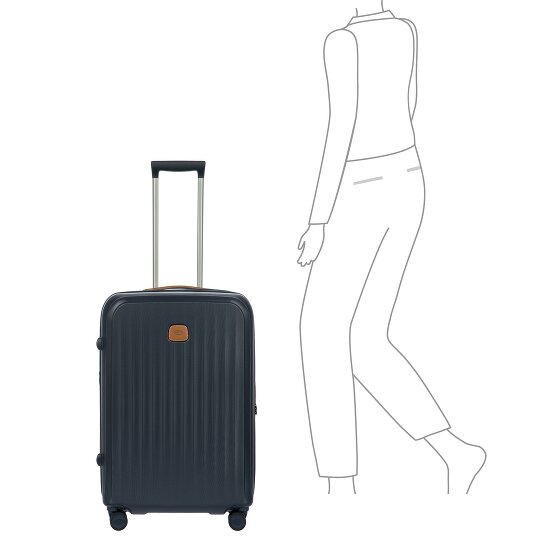 Bric's Taormina 4 wielen Trolley M 69 cm met uitbreidingsplooi