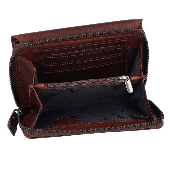 Jack Kinsky Montreal Portemonnee RFID-bescherming Leer 13.5 cm
