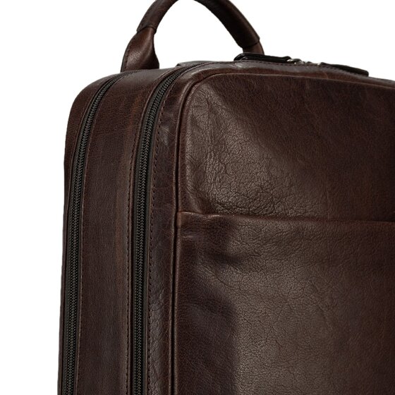 Jost Glasgow Dagrugzak RFID-bescherming Leder 44 cm Laptopvak
