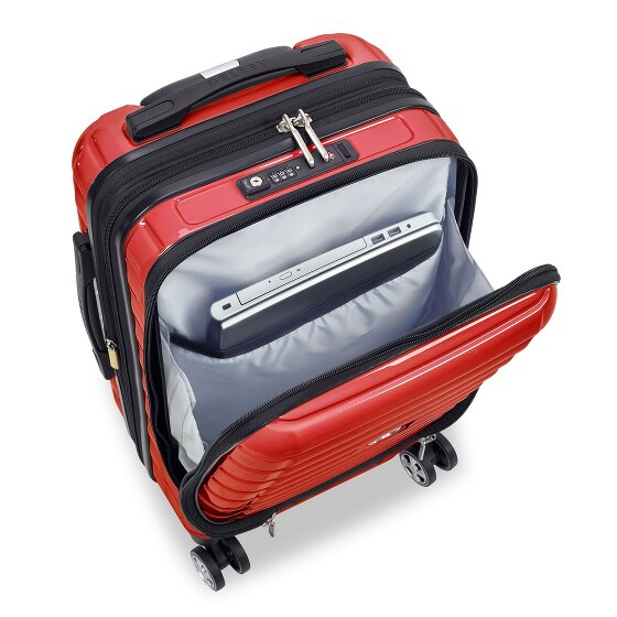 Delsey Paris Shadow 5.0 4-wiel cabine trolley 55 cm laptopvak met uitbreidingsplooi