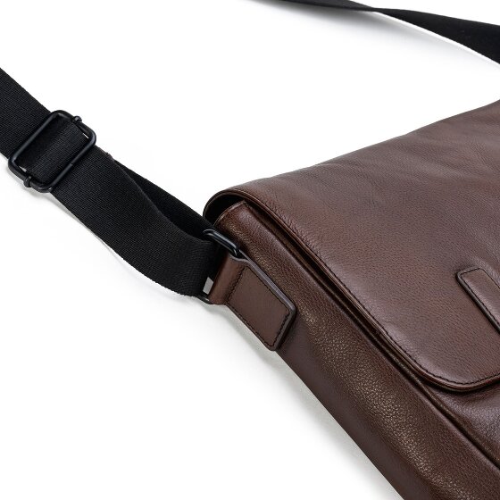 Farmhood Memphis Aktetas Messenger Leer 38 cm Laptop compartiment