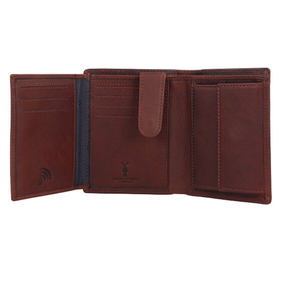 Jack Kinsky Portemonnee RFID-bescherming Leer 12 cm