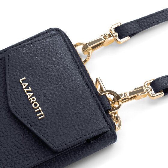 Lazarotti Bologna Leren Zip-Around Portemonnee Mobiel Telefoonhoesje Leer 19 cm