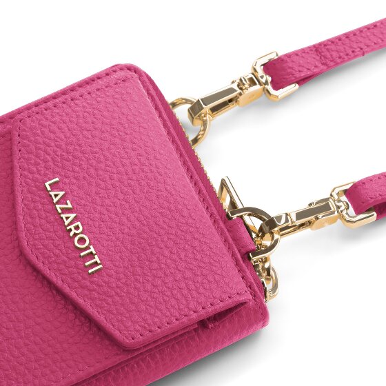 Lazarotti Bologna Leren Zip-Around Portemonnee Mobiel Telefoonhoesje Leer 19 cm