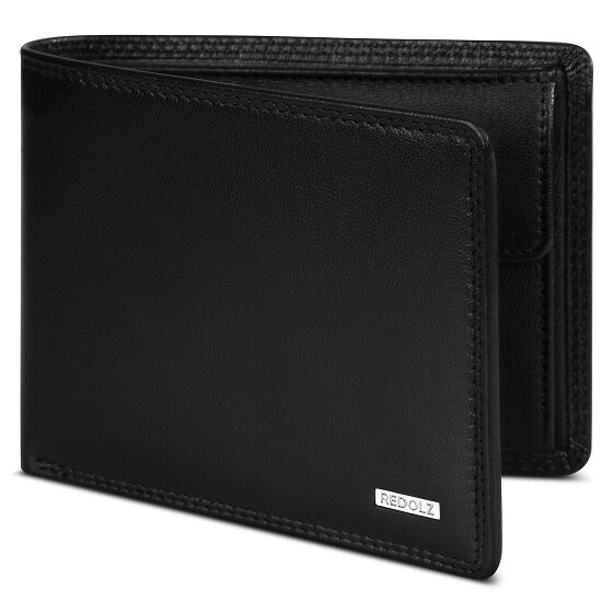 Redolz Leather Essentials QF portemonnee RFID leer 12 cm uitklapbaar