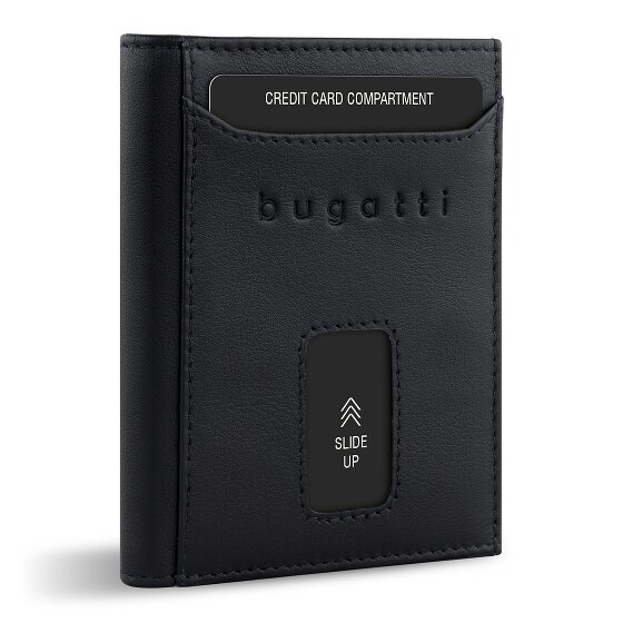 bugatti Secure Slim Portemonnee RFID-bescherming Leer 8 cm
