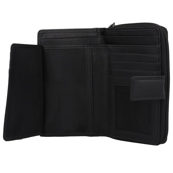 mano Donna Giulia Leren Portemonnee 10,5 cm