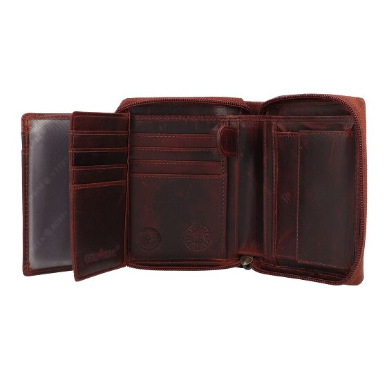 Greenburry Rugged Portemonnee RFID-bescherming Leer 10 cm