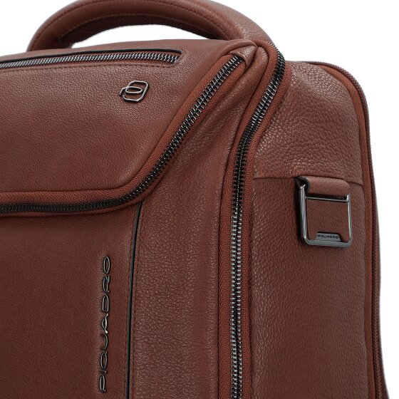 Piquadro Cronus Zakelijke rugzak RFID-bescherming Leder 41 cm Laptopvak