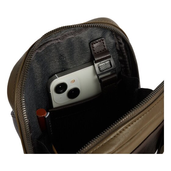 Piquadro Black Square Crossbody tas Leder 17 cm