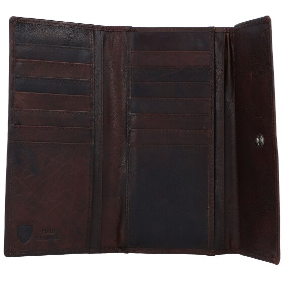 Spikes & Sparrow Portemonnee RFID Leer 19 cm