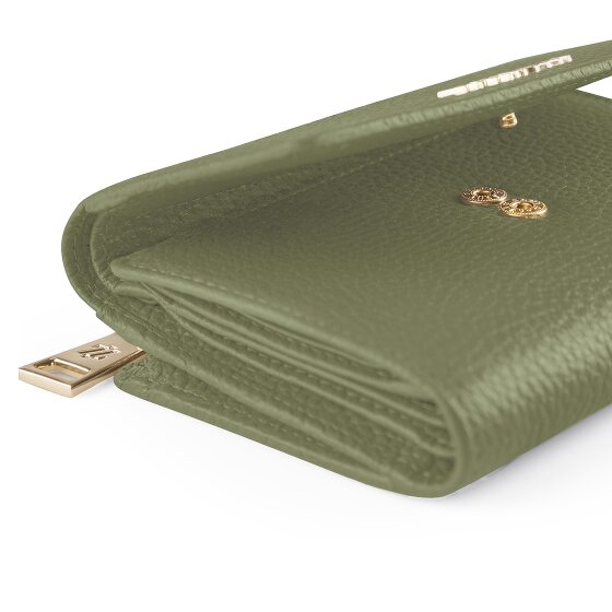 Lazarotti Bologna leer XL portemonnee met ritsvak leer 14 cm