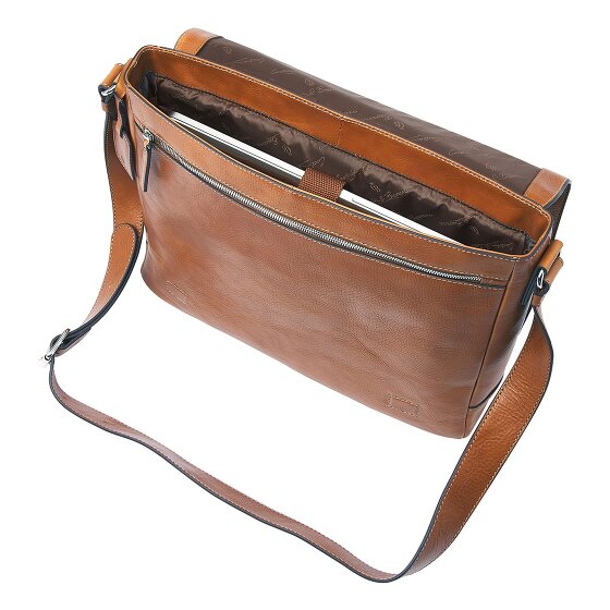 Castelijn & Beerens Mark Aktetas Messenger RFID-bescherming Leer 39 cm Laptop compartiment