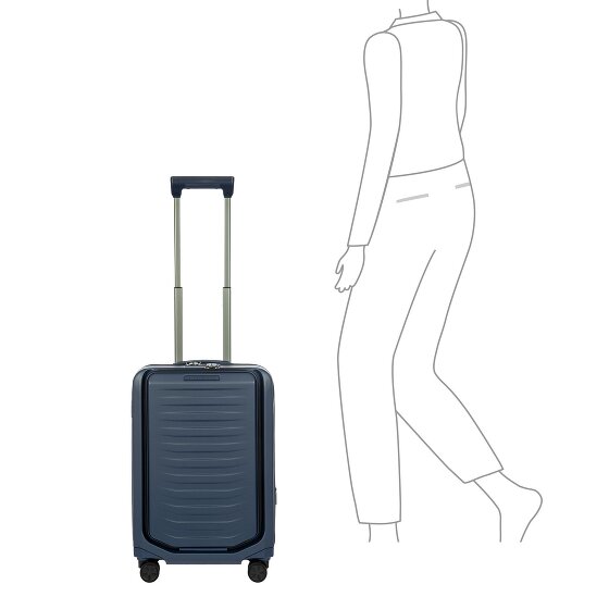 Porsche Design Roadster 4 wielen Cabinewagen S 55 cm Laptop compartiment met uitbreidingsplooi