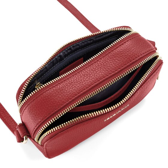 Lazarotti Bologna Leren Schoudertas Camera-Tas Leer Dubbele Ritssluiting 18 cm