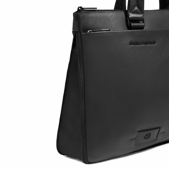 Piquadro Russel Koffer RFID-bescherming Leer 42 cm Laptop compartiment