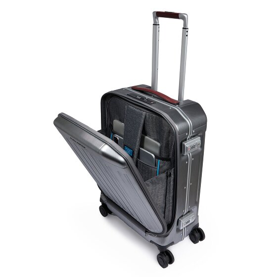 Piquadro PQLM 4 wielen Cabinewagen 55 cm Laptop compartiment