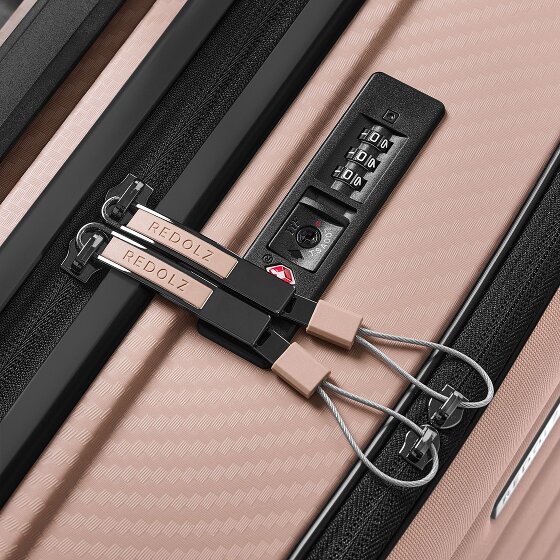Redolz Essentials 17 4-wiel cabine trolley 55 cm soft-pocket laptop compartiment