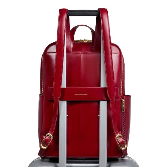 Piquadro Blue Square Dagrugzak RFID-bescherming Leer 37 cm Laptop compartiment