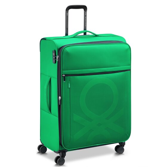 Delsey Paris x United Colors of Benetton Colour Block 4-wiel trolley 77cm met uitbreidingsvouw