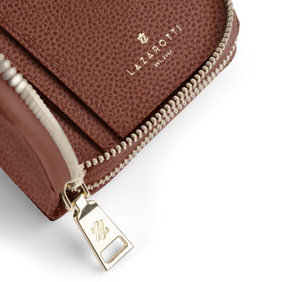 Lazarotti Bologna Leer XL Dubbele Zip-Around Portemonnee RFID Leer 20 cm