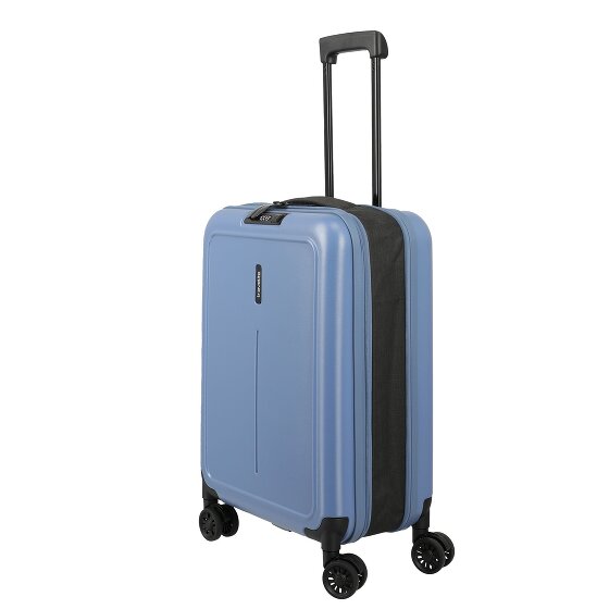 Travelite Basics opvouwbare 4-wiel cabinewagen 55 cm met uitbreidingsplooi