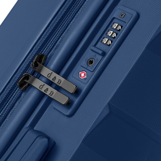 d&n South Dakota 4 wielen Trolley L 76 cm met uitbreidingsplooi