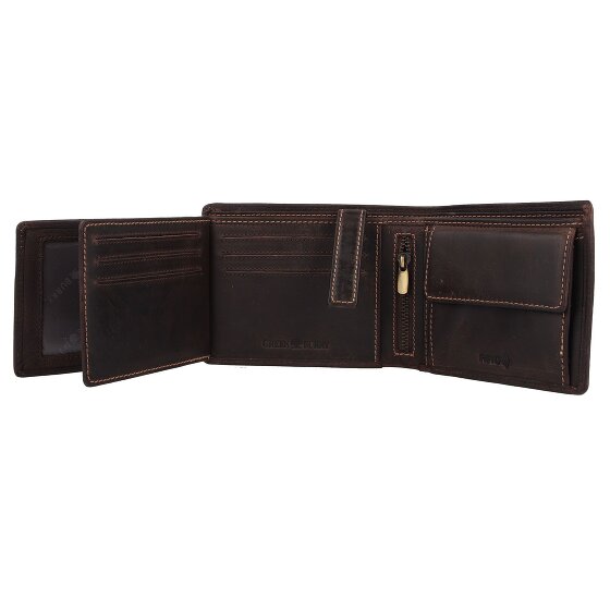 Greenburry Tornado Portemonnee RFID-bescherming Leer 12 cm Greenburry Tornado Portemonnee RFID-bescherming Leer 12 cm