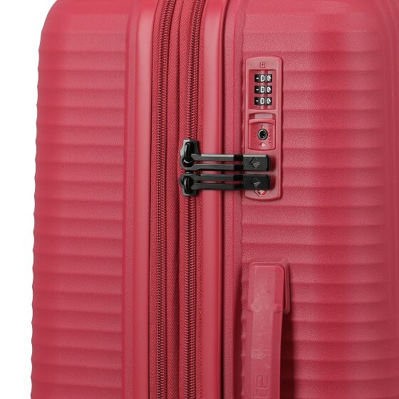 Travelite Air Stripe 4 wielen Kofferset 3-delig met uitbreidingsplooi