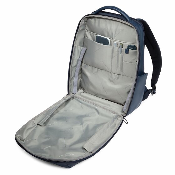 Piquadro Russel Dagrugzak RFID-bescherming Leer 41 cm Laptop compartiment