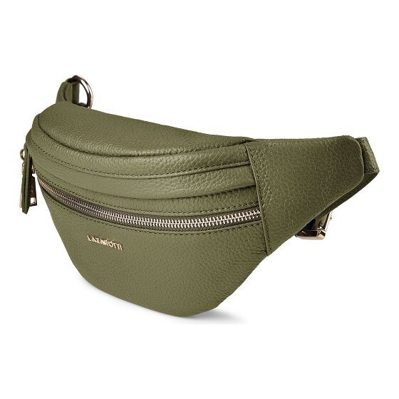 Lazarotti Bologna leer Fanny pack met dubbele rits, crossbody, leer, 25 cm