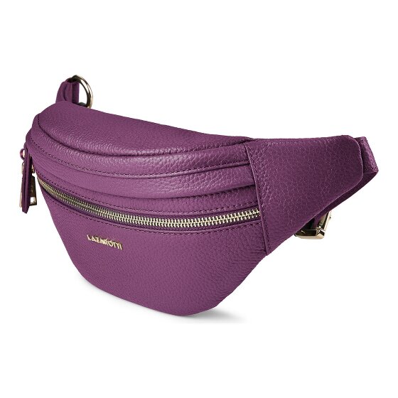 Lazarotti Bologna leer Fanny pack met dubbele rits, crossbody, leer, 25 cm
