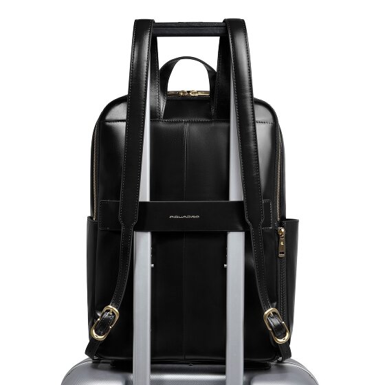 Piquadro Blue Square Dagrugzak RFID-bescherming Leer 37 cm Laptop compartiment