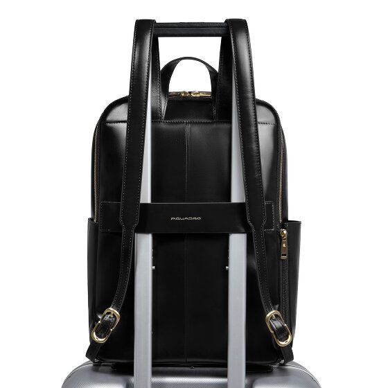 Piquadro Blue Square Dagrugzak RFID-bescherming Leer 37 cm Laptop compartiment