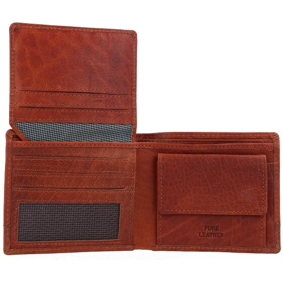 Spikes & Sparrow Portemonnee RFID Leer 11 cm