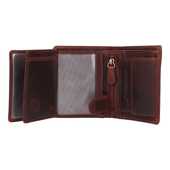 Greenburry Rugged Portemonnee RFID-bescherming Leer 8.5 cm