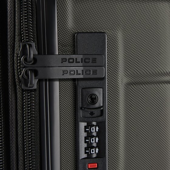 Police London 4 wielen Trolley 64 cm met uitbreidingsplooi