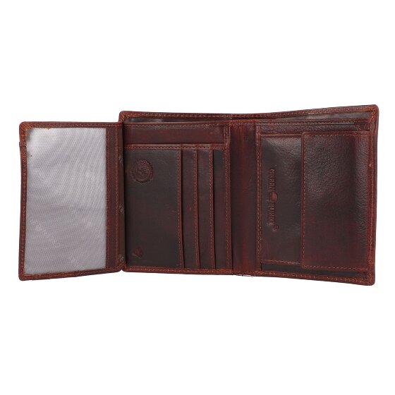 Greenburry Rugged Portemonnee RFID-bescherming Leer 12.5 cm