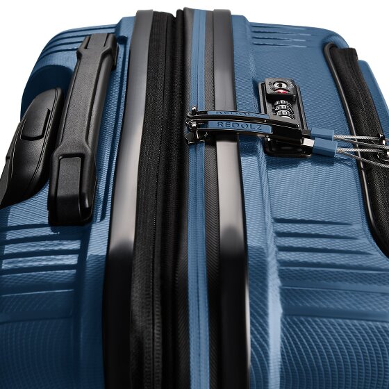 Redolz Essentials 14 4 wielen Cabinewagen S 55 cm Laptopvak met uitbreidingsplooi