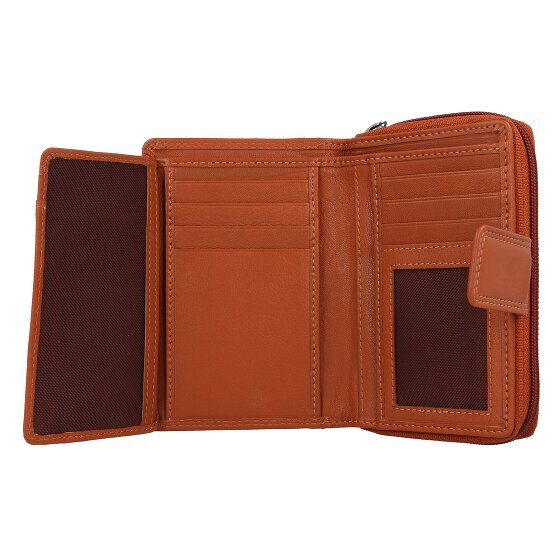 mano Donna Giulia Leren Portemonnee 9 cm