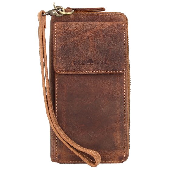 Greenburry Vintage mobiele telefoon etui RFID leer 8 cm