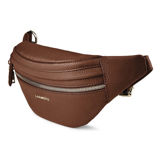 Lazarotti Bologna leer Fanny pack met dubbele rits, crossbody, leer, 25 cm