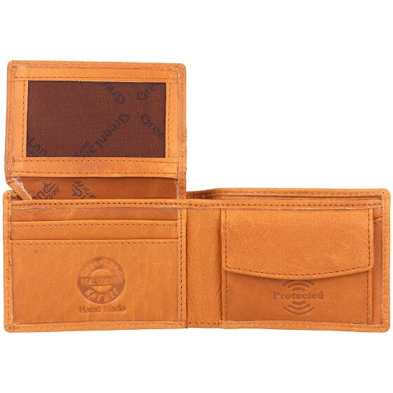 Greenland Nature GreenLand NATURE Portemonnee RFID-bescherming Leer 10 cm