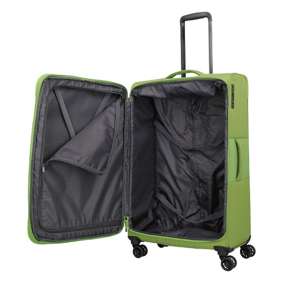 Travelite Corsiica 4 wielen Trolley L 77 cm met uitbreidingsplooi
