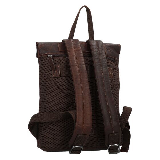Jack Kinsky Porto Dagrugzak Leer 37 cm Laptop compartiment