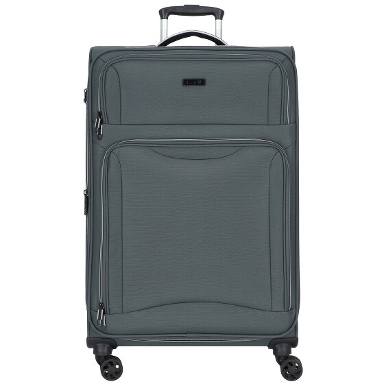 d&n Travel Line 9204 4 wielen Trolley L 76 cm met uitbreidingsplooi