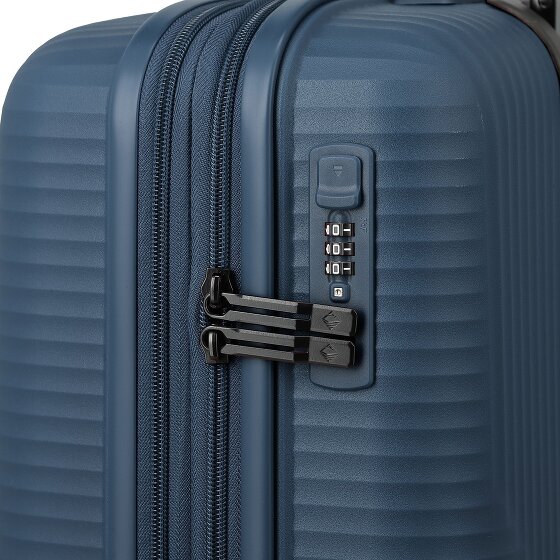 Travelite Air Stripe 4 wielen Cabinewagen S 55 cm met uitbreidingsplooi