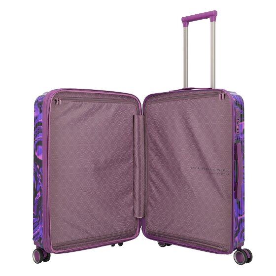 Travelite Lascana 4 wielen Trolley M 65 cm met uitbreidingsplooi