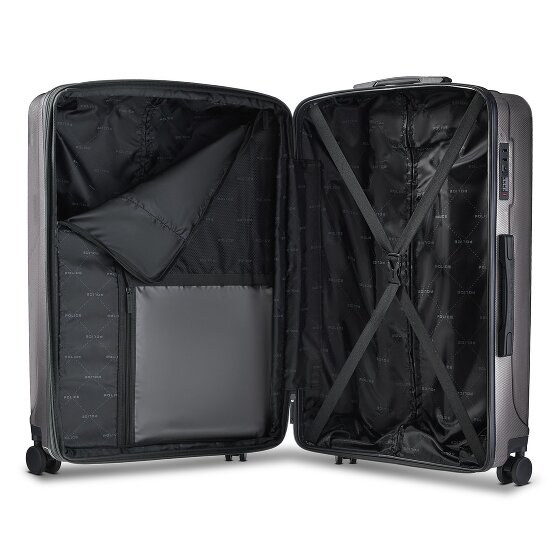 Police New York 4 wielen Trolley L 72 cm met uitbreidingsplooi