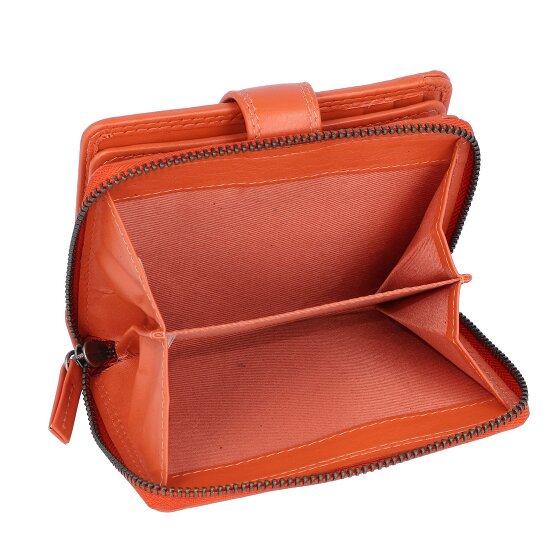 Greenburry Sponsachtig portefeuille leer 9 cm